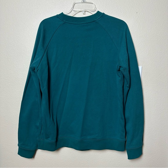 Adidas Originals Crewneck Sweatshirt Trefoil Size L - Green - Picture 6 of 7